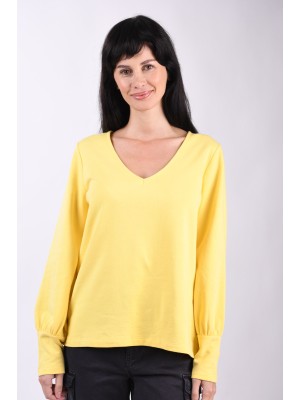 Women Blouse Bizteks Anette Vejlgaard Lemon Yellow